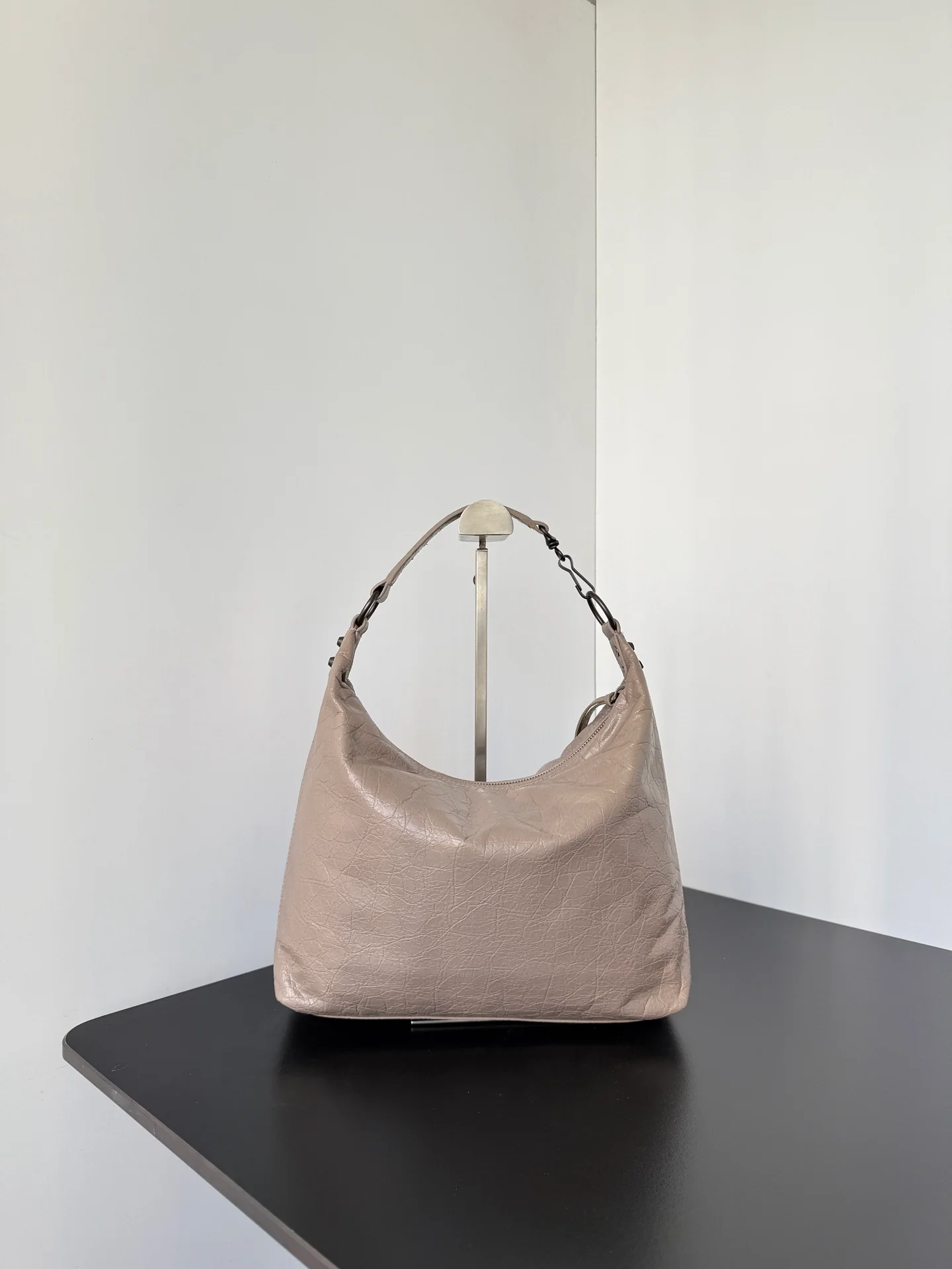 City Small Hobo Bag - Premium Lambskin Leather