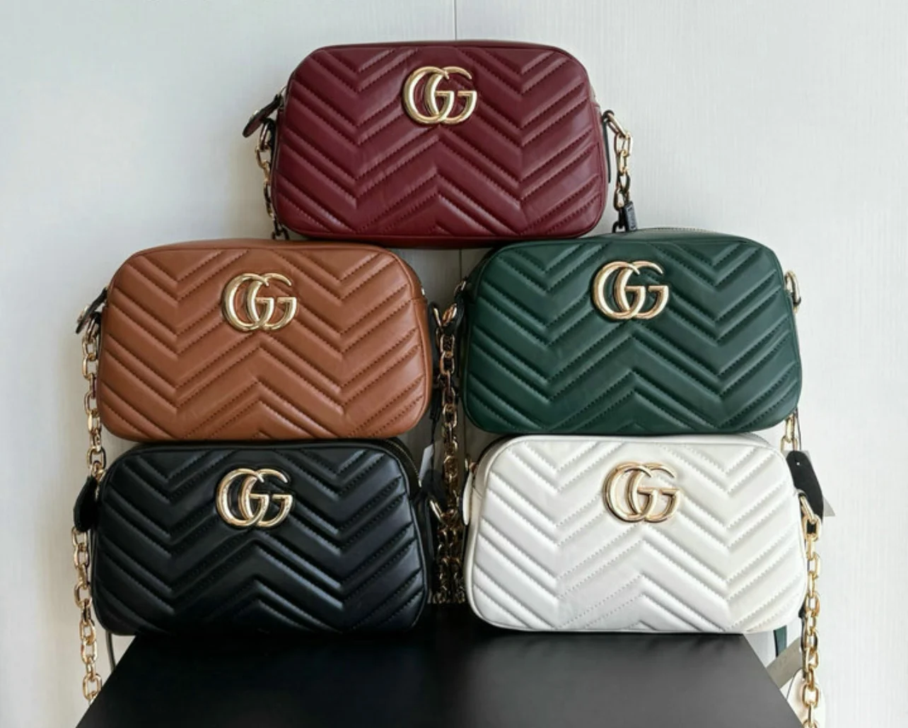 Marmont Small Camera Bag in Genuine Leather