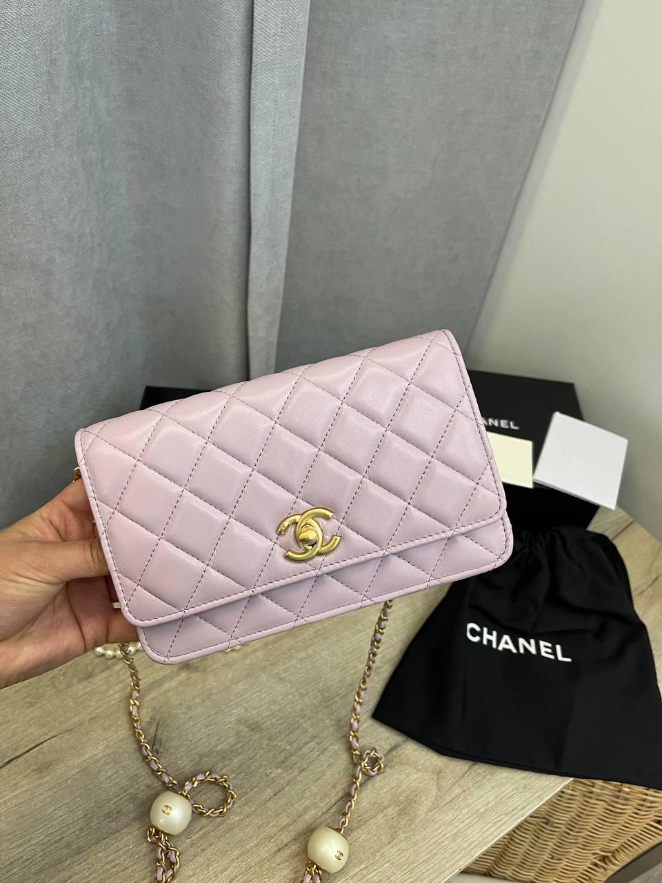 CC WOC - Real Leather Shoulder Bag 19cm with Full Packaging