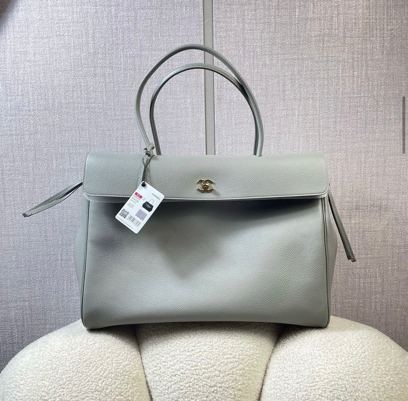 Large Real Leather Tote Bag – 43x33x17.5cm