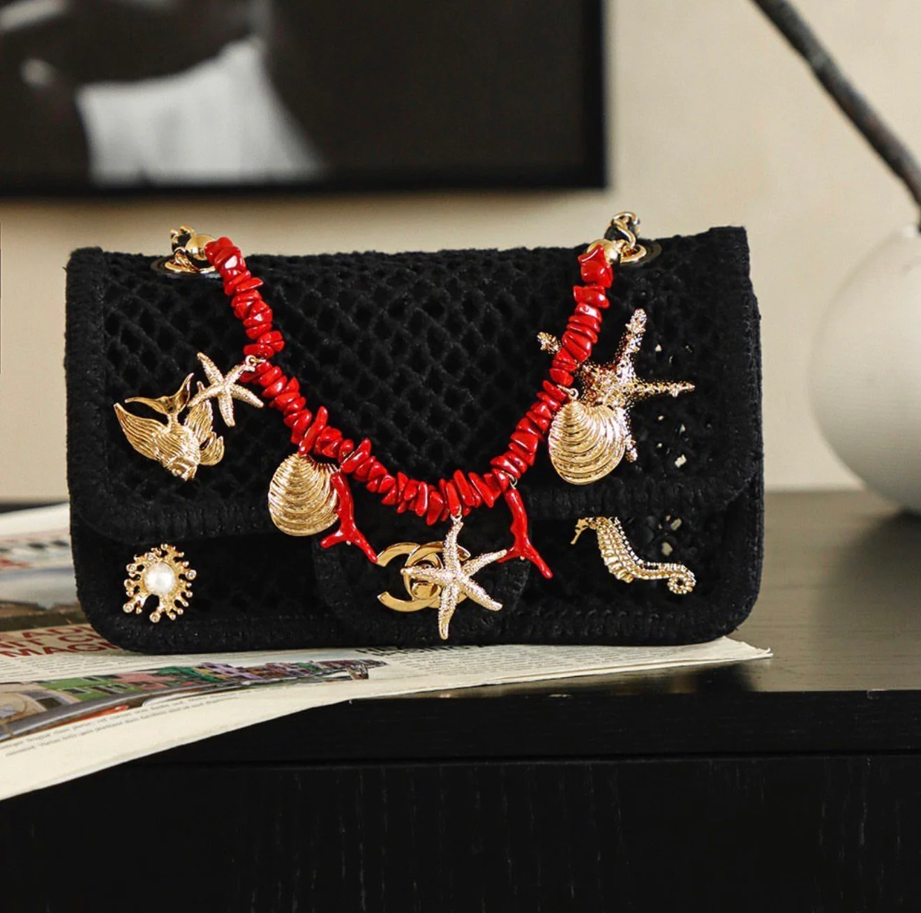 Mesh Flap Bag