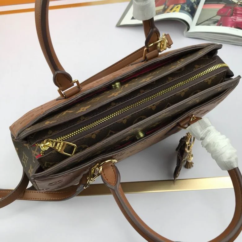 Louis Vuitton Brown & Black Signature Bag – Timeless Monogram Canvas