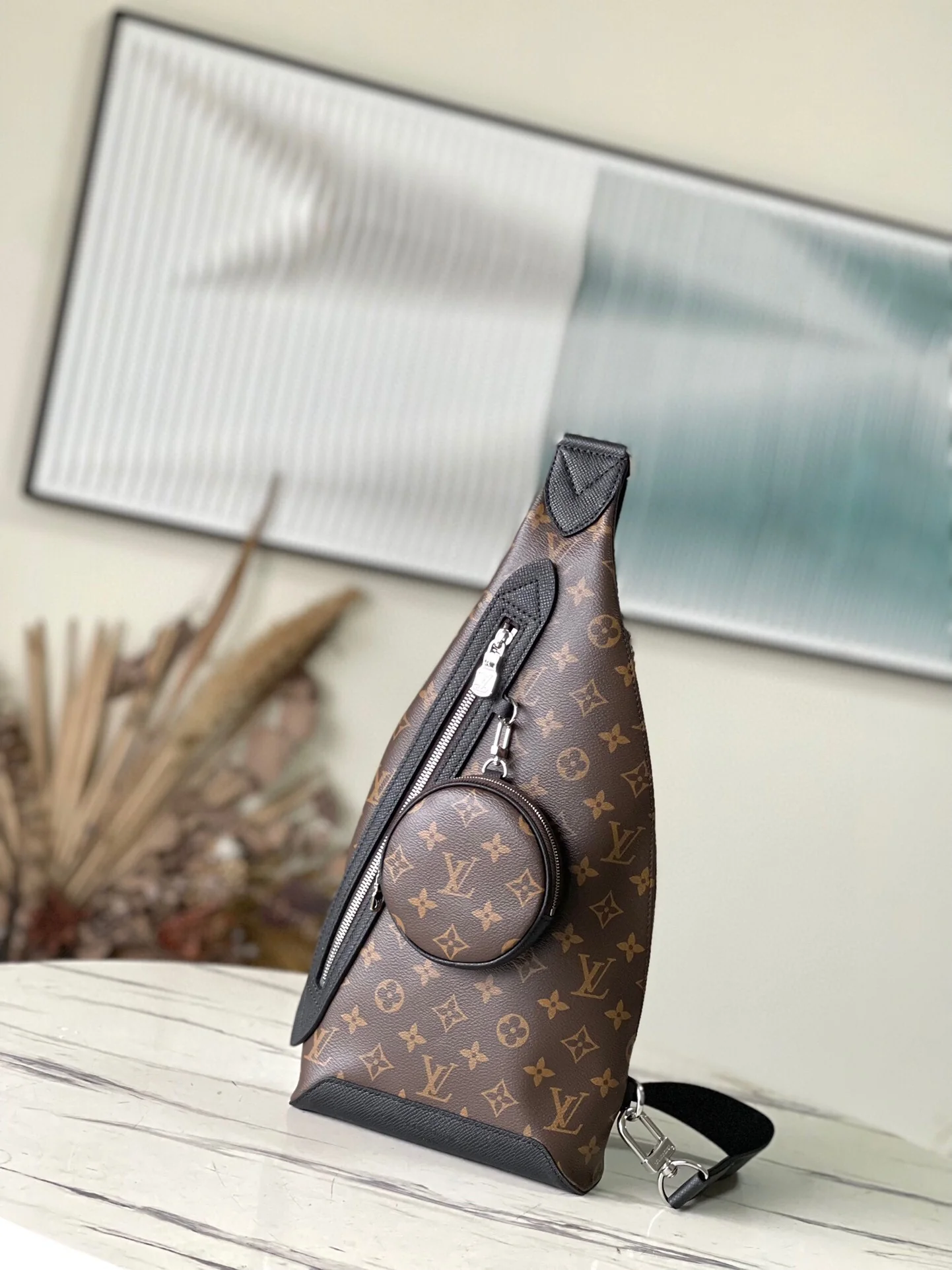 LV Duo Sling Bag Brown - Versatile Crossbody for Daily Carry