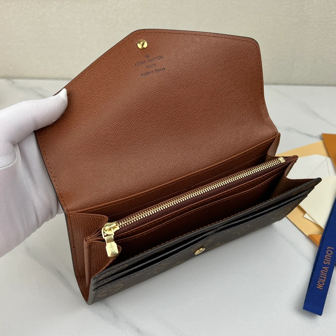 Brown Louis Vuitton Leather Wallet